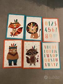 Set 6 quadretti cameretta