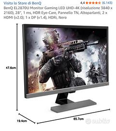 Monitor gaming benQ 4k