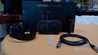focusrite vocaster one studio bundle