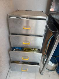 casseriera acciao inox 40x40 x 73(h)