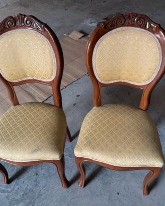 Coppia di sedie vintage
