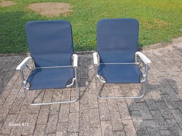 Sedie pieghevoli in alluminio