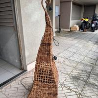 Lampada etnica in vimini