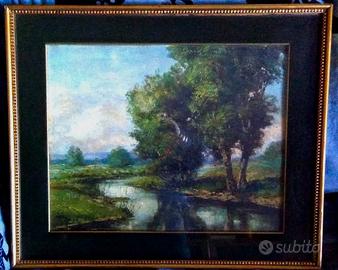 GIUSEPPE VIGANÒ – “PAESAGGIO” – OLIO SU TELA
