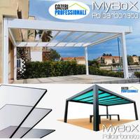Pergotenda pensilina tettoia policarbonato PVC