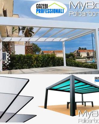 Pergotenda pensilina tettoia policarbonato PVC