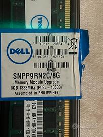 4 PEZZI RAM DDR 3  DA  8 GB