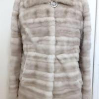 splendida pelliccia di visone grigio 