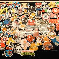 Lotto adesivi vintage/ pop culture/ cartoon / moto