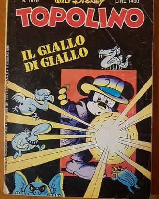 Topolino libretto Disney 1676 del 10 Gennaio 1988