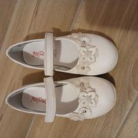 Ballerine in pelle color bianco