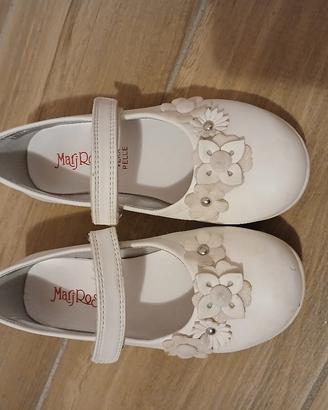 Ballerine in pelle color bianco