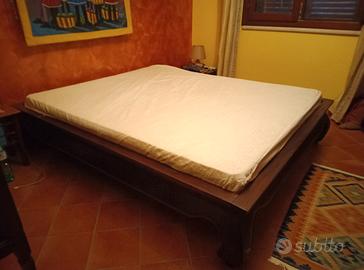 letto matrimoniale etnico indiano legno