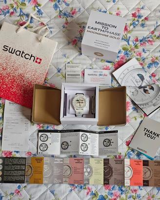 Omega x Swatch Moonshine Gold Full Set