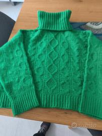 Morbido Maglione verde acceso