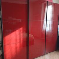 mobile tre ante scorrevoli rosso 