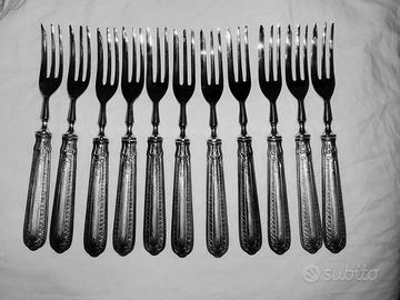 Set dessert argento 800 11 PZ +palette