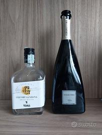 2 bottiglie riutilizzabili come portacandele