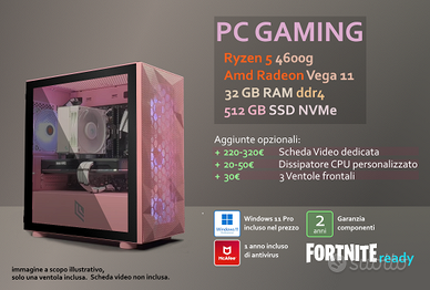 PC Gaming Nuovo |Ryzen 5 |32 GB RAM |500 GB NVMe