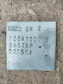 Titanio Puro Grado 2 (CP2) - 19 Piastre 100x100mm 