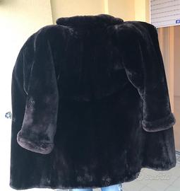 Pelliccia vera di castoro rasata  taglia M/L