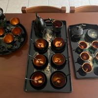 Servizio da te/caffe vintage in legno laccato