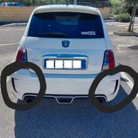 2 prese d'aria adesive per 500 abarth paraurti 