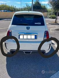2 prese d'aria adesive per 500 abarth paraurti 