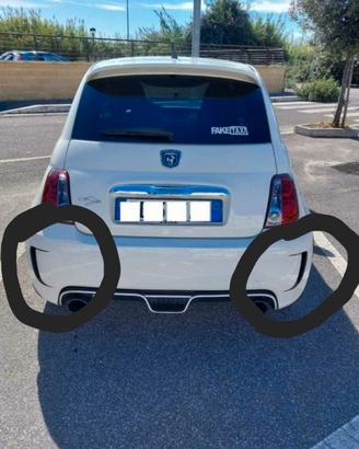 2 prese d'aria adesive per 500 abarth paraurti 