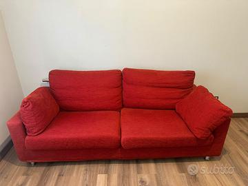 Divano rosso 2 posti Poltrone Sofà