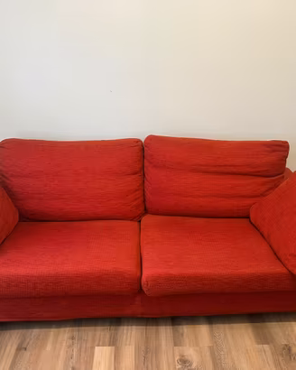 Divano rosso 2 posti Poltrone Sofà