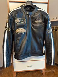 Giubbotto in pelle uomo aspidex Vintage