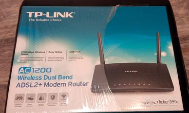 TP-Link Archer D50 AC1200 Modem Router ADSL2+ WIFI