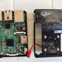 Raspberry PI Model 3 completo di box ventola alime