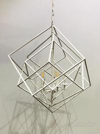 Lampadario Cubo Magico Bianco