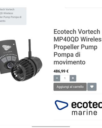 Pompe movimento  Vortech MP40 QD e battery pack
