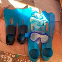 Pinne + Maschera per snorkeling per adulti