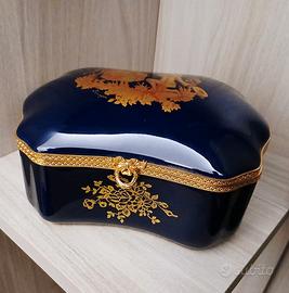 COFANETTO PORTAGIOIE PORCELLANA LIMOGES