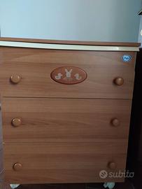 Fasciatoio Pali con vaschetta e cassettiera