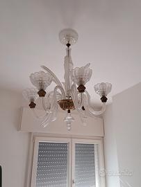 lampadario di Murano anni 50