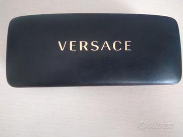 Versace Fodero Occhiali Astuccio Nero Custodia