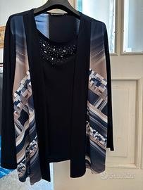 Splendida maglia con finta giacca donna leggi giù