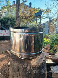 TERMINALE CANNA FUMARIA ANTIVENTO ACCIAIO