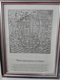 Stampa mappa Cagliari antica