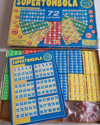 Super tombola vintage 72 cartelle