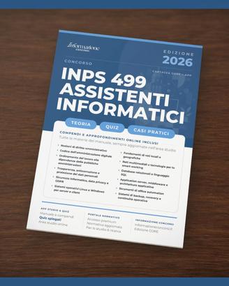 Manuale Concorso INPS 499 Informatici Core