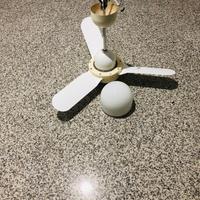 Lampadario con ventilatore vortice