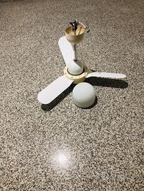 Lampadario con ventilatore vortice