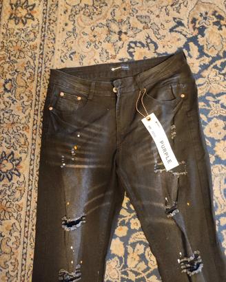 jeans purple 