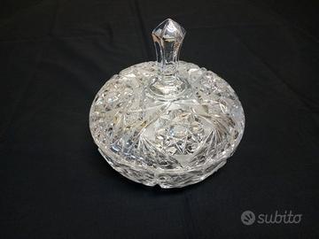 Ciotola con coperchio Bohemia Cecoslovacchia